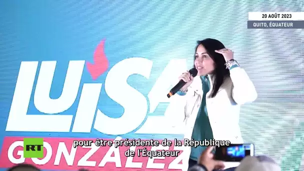 Équateur : résultat le plus élevé jamais réalisé au premier tour de l’élection par une femme