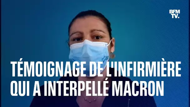 "On commence à être usés, écœurés": l'infirmière qui a interpellé Macron à Cherbourg témoigne
