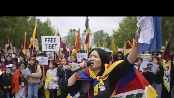 Des Tibétains dénoncent la visite de Xi Jinping en France