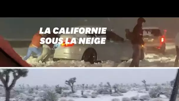 De fortes chutes de neige sèment la pagaille dans le Sud de la Californie