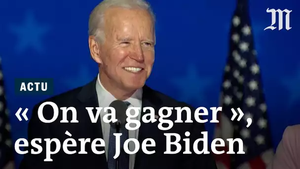 « Nous sommes en bonne voie pour gagner », affirme Joe Biden face à un scrutin serré