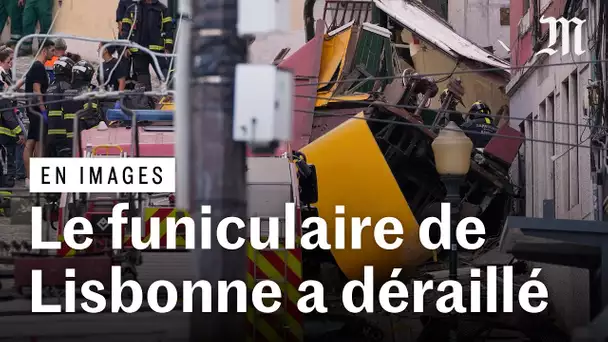 Le funiculaire de Gloria à Lisbonne a déraillé