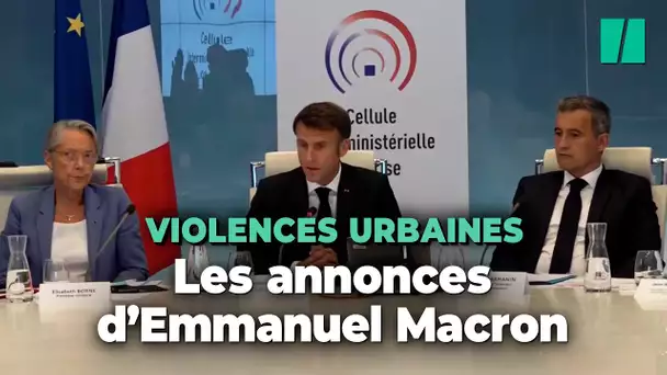 Après les violences urbaines, les annonces d'Emmanuel Macron