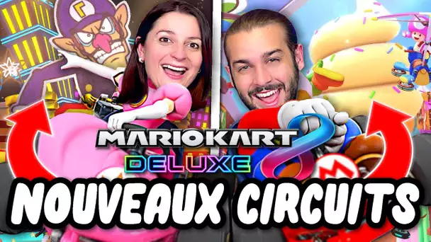 LES NOUVELLES COURSES DU DLC MARIO KART 8 DELUXE SONT INCROYABLES ! CITE SORBET , FLIPPER WALUIGI