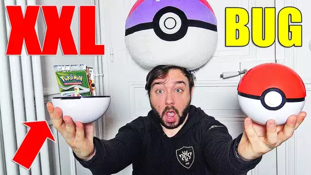 Ouverture de 2 POKEBALL XXL BUG DE 10 BOOSTERS POKEMON RARE & DIFFERENTS !