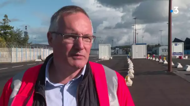 Exercice en situation de Brexit sur le port de Cherbourg