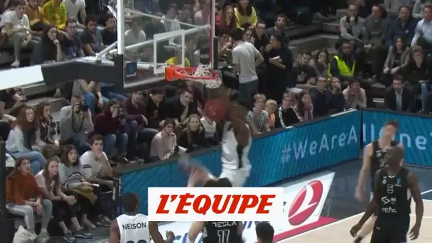 Basket - Eurocoupe (H) : Le dunk d&#039;Alpha Kaba contre le Partizan