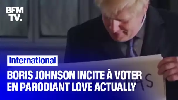 Législatives au Royaume-Uni: Boris Johnson parodie Love Actually pour inciter à voter
