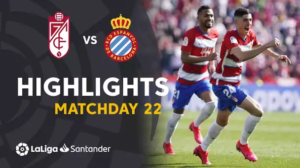Highlights Granada CF vs RCD Espanyol (2-1)