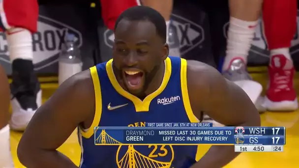 Draymond Check Back in to Roaring Ovation & Immediately Gets Assist 😎