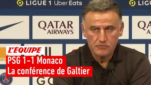 "Ça doit nous servir de leçon" : La réaction de Christophe Galtier après le nul du PSG devant Monaco