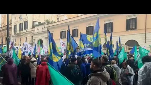 En Italie, les personnels de santé en grève pour 24 heures pour protester contre le budget de M…