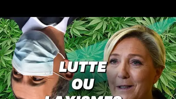 Pour Marine Le Pen, la guerre anti-drogue de Darmanin organise en réalité sa "dépénalisation"