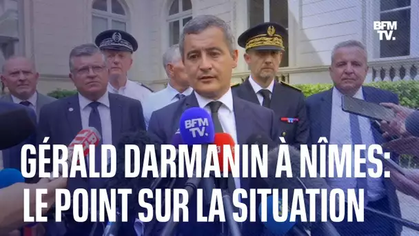 Le ministre de l'Intérieur, Gérald Darmanin, fait le point sur la situation à Nîmes
