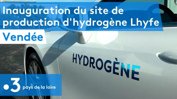 Vendée : inauguration du site de production d'hydrogène Lhyfe
