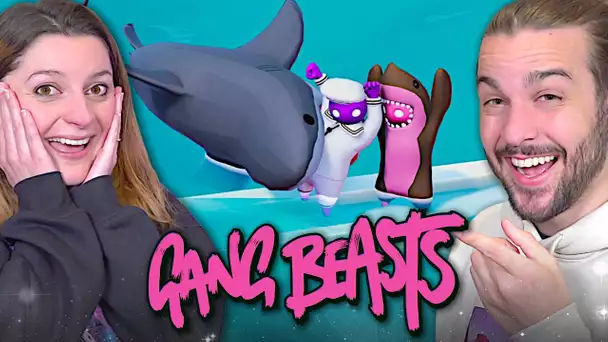 ON A REUSSI A FAIRE COULER LE BATEAU MAIS ATTENTION AUX REQUINS ! GANG BEASTS MULTI GAME FR