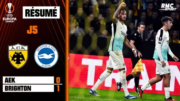 Résumé : AEK Athènes 0-1 Brighton - Ligue Europa (5ème journée)