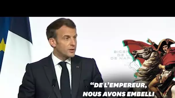 Avec Napoléon, Macron commémore "une part de nous" et refuse "d'effacer le passé"