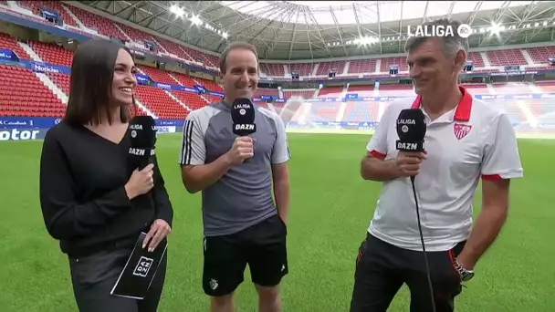 Calentamiento CA Osasuna vs Sevilla FC