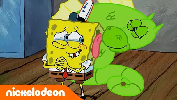 Bob l'éponge | L'hippocampe de Bob l'éponge détruit le Crabe Croustillant | Nickelodeon France