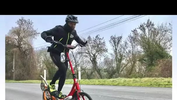 Solidarité avec Lewis : portrait d'Éric Rougeon avant un record du monde sur vélo elliptique