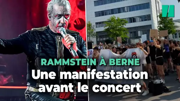 Chanteur de Rammstein accusé d’agressions sexuelles : à Berne, une manifestation avant un concert