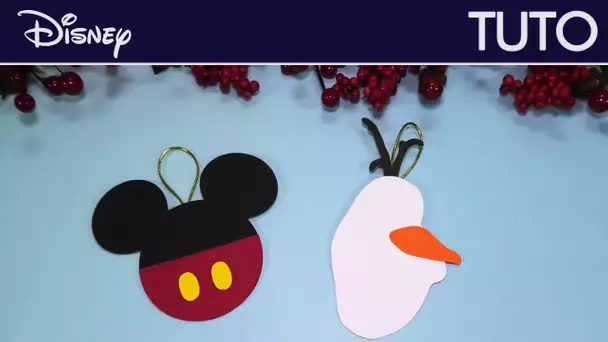 Campagne de Noël Disney (2022) - Tuto : Boule de Noël Mickey & Olaf | Disney