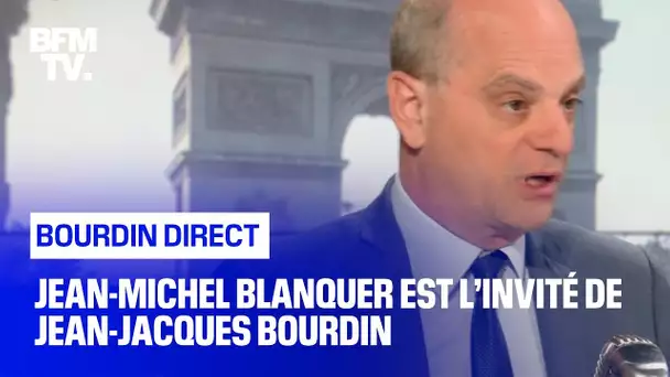 Jean-Michel Blanquer face à Jean-Jacques Bourdin en direct