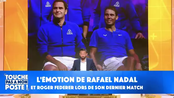 L'émotion de Rafael Nadal et Roger Federer lors de son dernier match