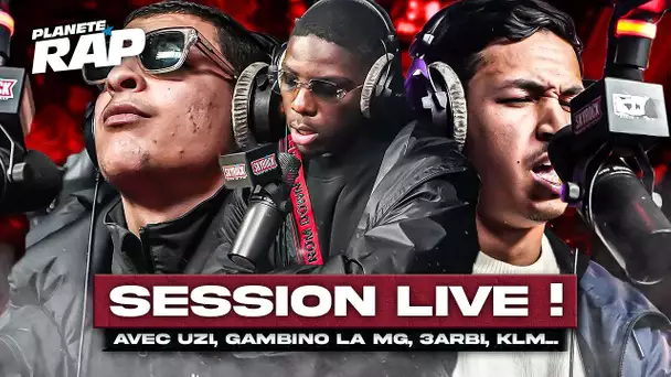 SESSION FREESTYLE avec Uzi, Gambino La MG, 3arbi, KLM, SAM, Fablito ! #PlanèteRap