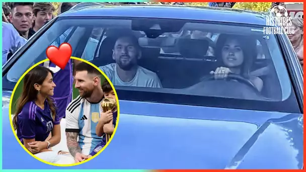 Bourré, Lionel Messi laisse le volant à Antonela après les célébrations de la Coupe du monde