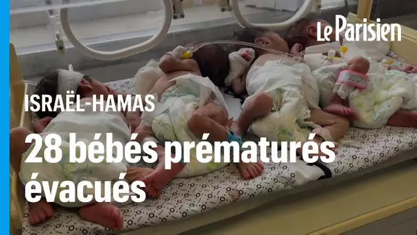 28 bébés prématurés évacués du plus grand hôpital de Gaza