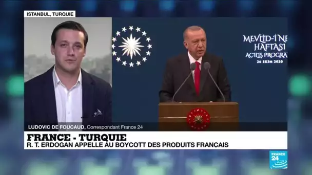 France - Turquie : Recep Tayyip Erdogan appelle au boycott des produits français en Turquie
