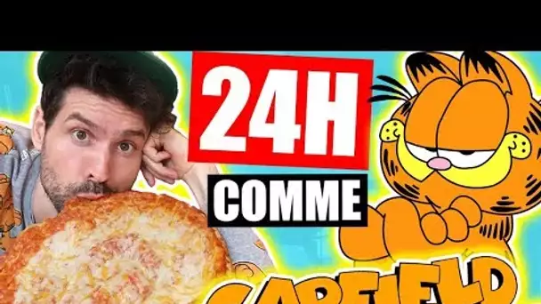 JE MANGE QUE LA NOURRITURE DE GARFIELD PENDANT 24H - HUBY