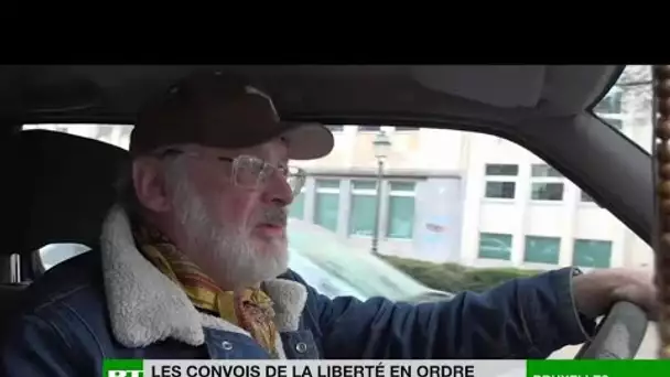 Les convois de la liberté en ordre dispersé vers la capitale belge