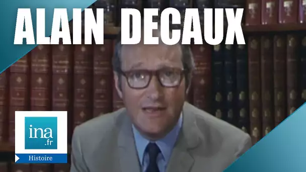 Alain Decaux Raconte : La 1ère émission 10/07/1969 | Archive INA
