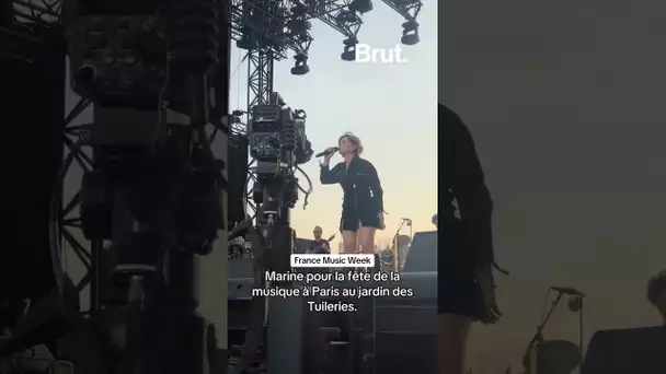Marine pour la fête de la musique à Paris au jardin des Tuileries pour la @france_music_week