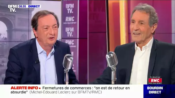 Michel-Edouard Leclerc face à Jean-Jacques Bourdin sur RMC et BFMTV