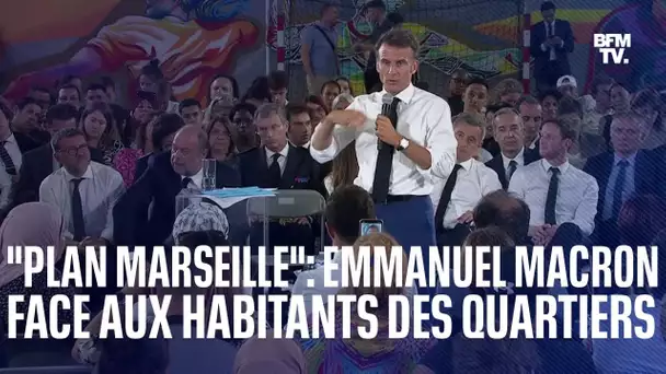 "Plan Marseille": Emmanuel Macron face aux habitants des quartiers