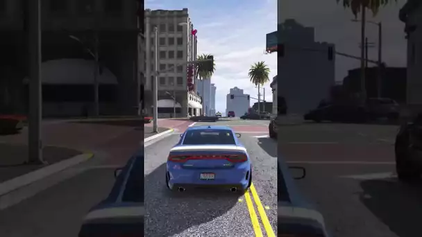 Pas une égratignure sur la SRT8 😅 #gta