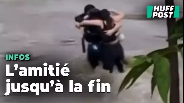Crues en Italie : les images de ces amis s’enlaçant avant d’être emportés créent l'émoi