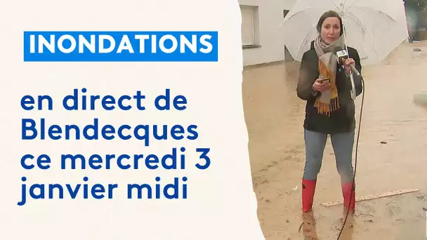 Inondations : le Pas-de-Calais en alerte rouge. En direct de Blendecques ce mercredi 3 janvier midi