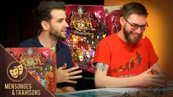 Un gros jeu de trahison ! Découverte d'Arcadia Quest Inferno - Mensonges & Trahisons