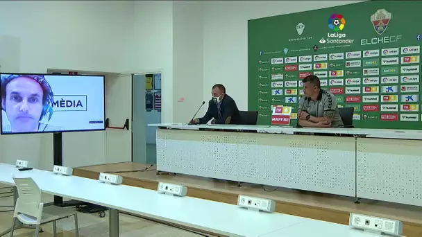 Rueda de prensa Elche CF vs SD Huesca