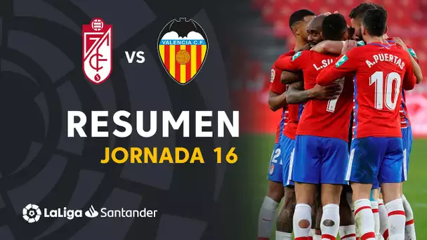 Resumen de Granada CF vs Valencia CF (2-1)