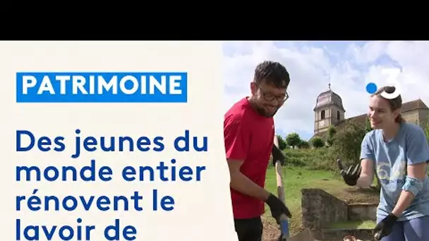 Haute-Saône : un chantier international de jeunes à Vellexon pour rénover un lavoir