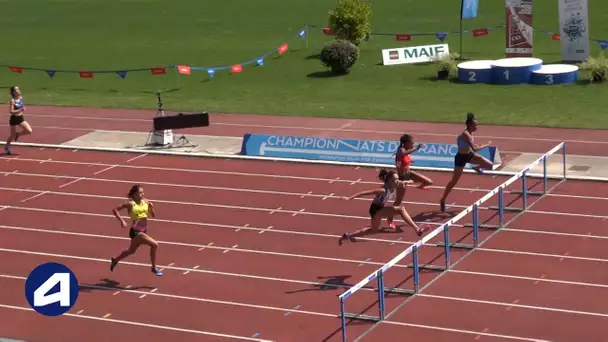 Niort 2018 : Finale 400 m haies Espoirs F (Lucie Kudela en 57&#039;&#039;97)