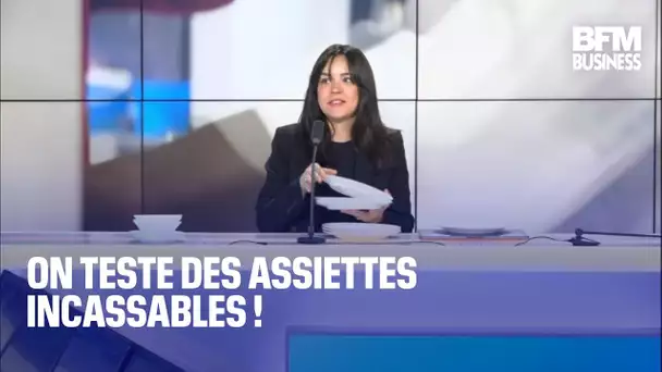 On teste des assiettes incassables!