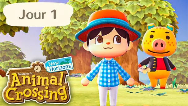 Animal Crossing : New Horizons | Jour 1 | Bienvenue sur mon Île !