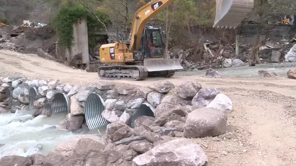 Tempête Alex : le village de Fontan (06) n'est plus coupé du monde